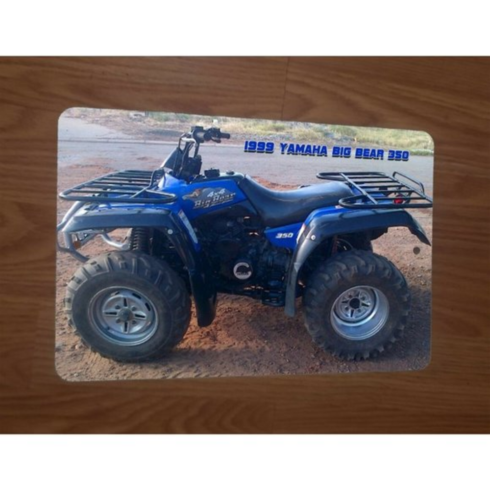 1999 Yamaha Big Bear 350 Blue Quad 4x4 Motor Bike ATV 8x12 Metal Wall Sign